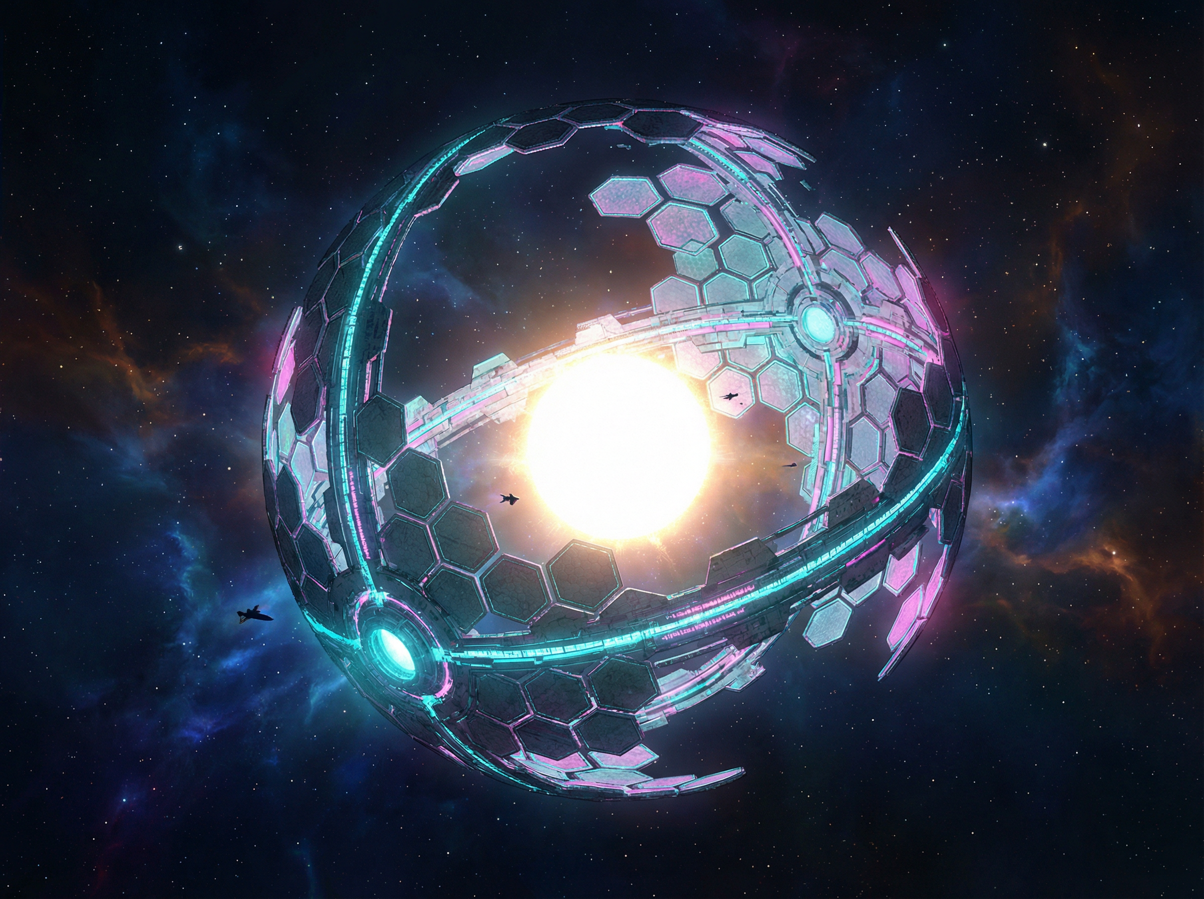 c7娱乐 - 戴森球巨型结构概念图